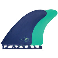 AKILA TWIN FINS DARK PURPLE/MINT